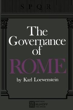 portada The Governance of Rome (en Inglés)