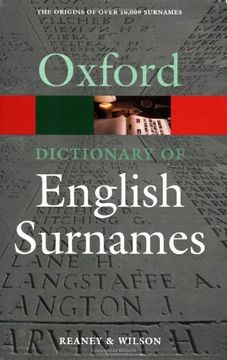 portada a dictionary of english surnames. by p.h. reaney (en Inglés)