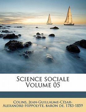 portada Science sociale Volume 05 (en Francés)