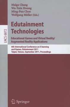 portada edutainment technologies. educational games and virtual reality/augmented reality applications
