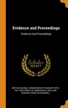 portada Evidence and Proceedings 