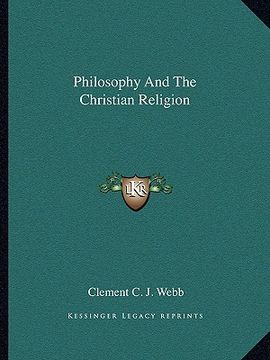 portada philosophy and the christian religion (en Inglés)