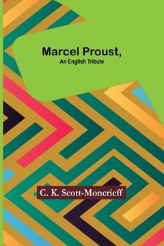 portada Marcel Proust, an English Tribute (in English)