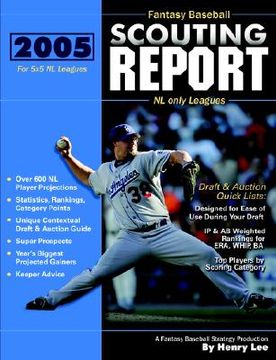 portada 2005 fantasy baseball scouting report: for 5x5 nl only leagues