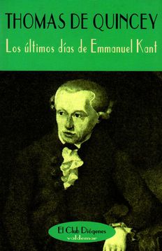 portada Los Últimos Días de Emmanuel Kant