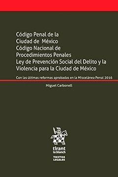 portada Código Penal de la Ciudad de México. Código Nacional de Procedimientos Penales (Textos Legales -México-)