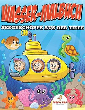 portada Wasser-Malbuch Seegeschöpfe aus der Tiefe (in German)