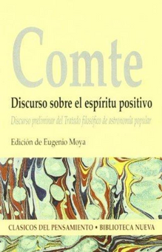 portada Discurso Sobre el Espiritu Positivo (in Spanish)
