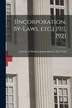 portada [Incorporation. By-laws, Etc.] 1911, 1921; 1911 (en Inglés)