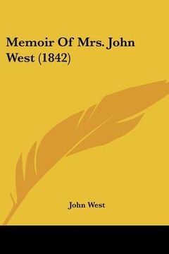 portada memoir of mrs. john west (1842) (en Inglés)