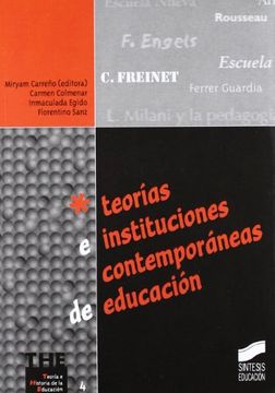 portada Teorias e Instituciones Contemporaneas de Educacion