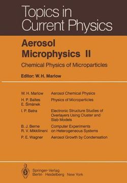 portada aerosol microphysics ii: chemical physics of microparticles (in English)