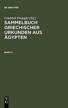 portada Sammelbuch Griechischer Urkunden aus Ägypten. Band 2 (in German)
