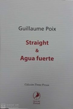 portada Teatro de Guillaume Poix - Straight / Agua Fuerte