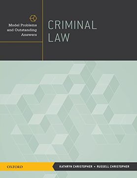 portada Criminal Law: Model Problems and Outstanding Answers (en Inglés)