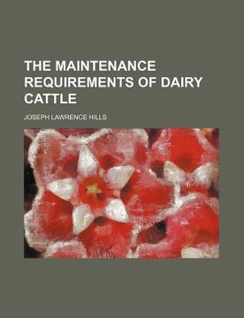 portada the maintenance requirements of dairy cattle