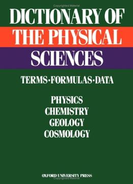 portada dictionary of the physical sciences: terms, formulas, data