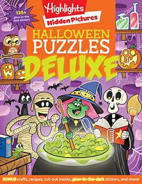 portada Halloween Puzzles Deluxe (Highlights Hidden Pictures) (in English)