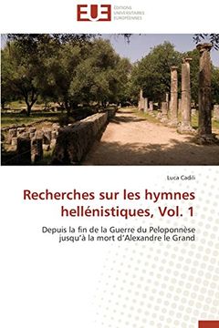 portada Recherches sur les hymnes hellénistiques, Vol. 1