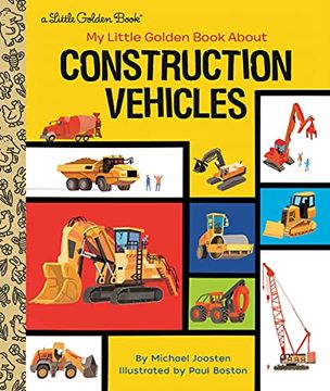 portada My Little Golden Book About Construction Vehicles (en Inglés)