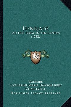 portada henriade: an epic poem, in ten cantos (1732) (en Inglés)