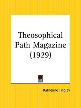 portada theosophical path magazine, january through december 1929
