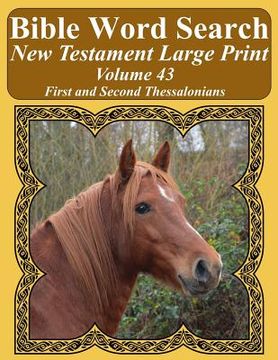 portada Bible Word Search New Testament Large Print Volume 43: First and Second Thessalonians (en Inglés)