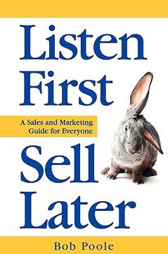 portada listen first - sell later (in English)