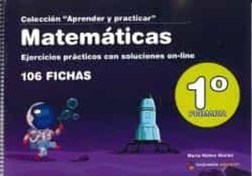 portada Matemáticas - Ejercicios Prácticos con Soluciones Online: 1º de Primaria