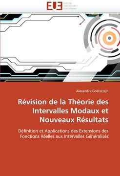 portada Revision de La Theorie Des Intervalles Modaux Et Nouveaux Resultats