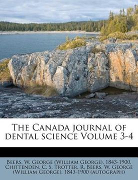 portada the canada journal of dental science volume 3-4 (in English)