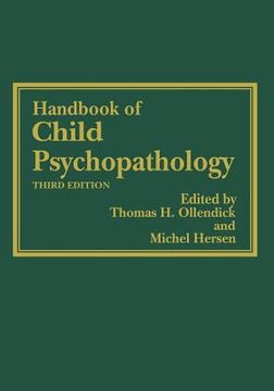 portada Handbook of Child Psychopathology (en Inglés)