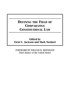 portada Defining the Field of Comparative Constitutional law (en Inglés)
