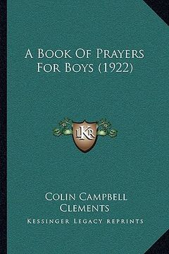 portada a book of prayers for boys (1922) (en Inglés)