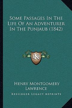 portada some passages in the life of an adventurer in the punjaub (1842) (en Inglés)