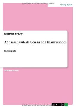 portada Anpassungsstrategien an den Klimawandel (German Edition)