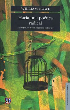 portada Hacia una Poetica Radical: Ensayos de Hermeneutica Cultural