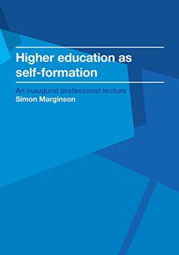 portada Higher Education as Self-Formation (Inaugural Professorial Lecture) (en Inglés)