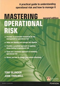 portada Mastering Operational Risk: A Practical Guide to Understanding Operational Risk and how to Manage it (in English)