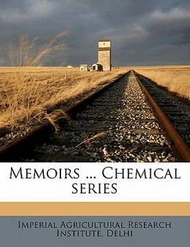 portada memoirs ... chemical series (in English)