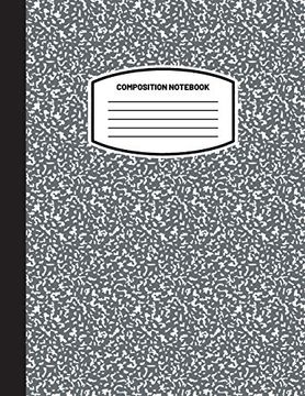 portada Classic Composition Notebook: (8. 5X11) Wide Ruled Lined Paper Notebook Journal (Charcoal Gray) (Notebook for Kids, Teens, Students, Adults) Back to School and Writing Notes (in English)