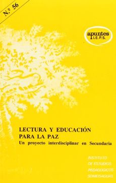 portada LECTURA Y EDUCACIÓN PARA LA PAZ. Un proyecto interdisciplinar en Secundaria (in Spanish)