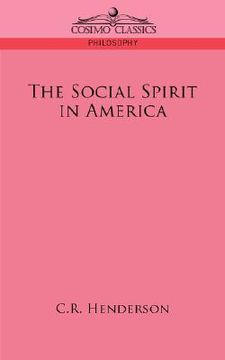 portada the social spirit in america (in English)