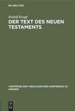 portada Der Text des Neuen Testaments (in German)