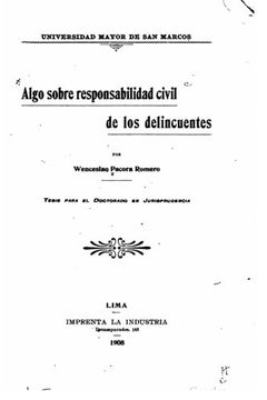 portada Algo sobre responsabilidad civil de los delincuentes (Spanish Edition)