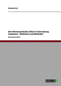 portada Der Hermeneutische Zirkel in Hans-Georg Gadamers "Wahrheit und Methode" (German Edition)