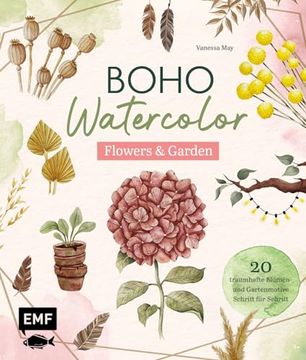 portada Boho Watercolor - Flowers & Garden (en Alemán)