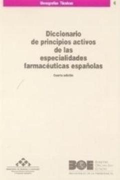 portada Diccionario de Principios Activos de las Especialidades Farmacéuticas Españolas (in Spanish)
