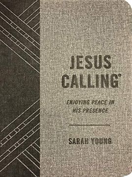 portada Jesus Calling (Textured Gray Leathersoft): Enjoying Peace in his Presence (With Full Scriptures) 