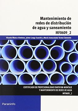 portada Mantenimiento de Redes de Distribución de Agua y Saneamiento (in Spanish)